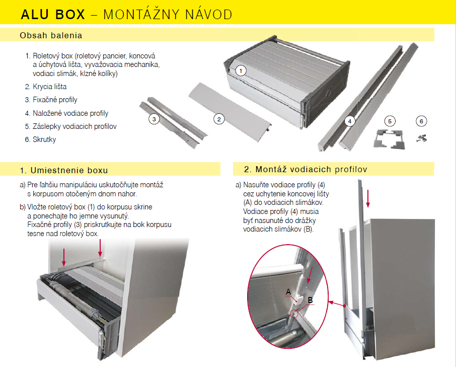 montazny navod roleta